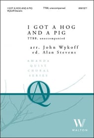 I Got a Hog and a Pig TTBB choral sheet music cover Thumbnail